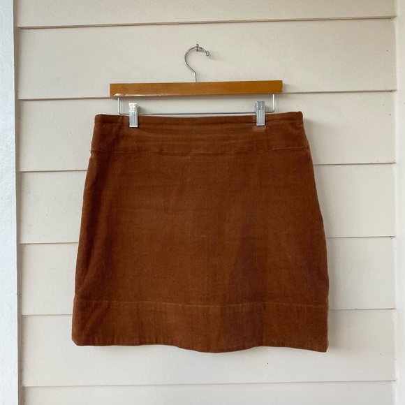 CASTAWAY • Castaway Nantucket Island Ali Skirt in Brown Corduroy size 10 - Picture 2 of 16
